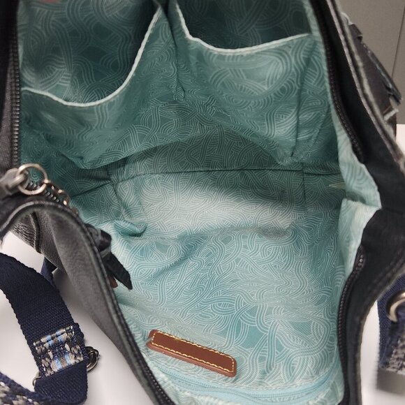 The Sak Leather Crossbody Bag Purse Black - Picture 15 of 16